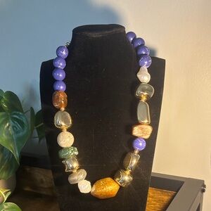 Multicolor chunky Beaded Necklace